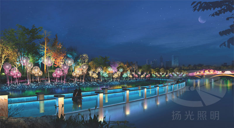 河岸景觀照明