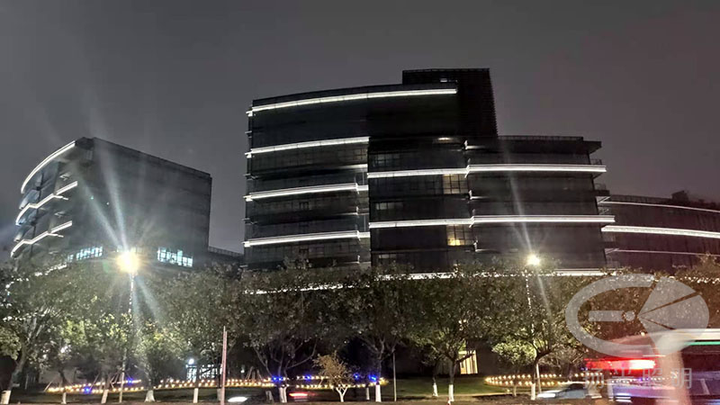 東莞中集智谷產業(yè)園景觀照明工程夜景圖